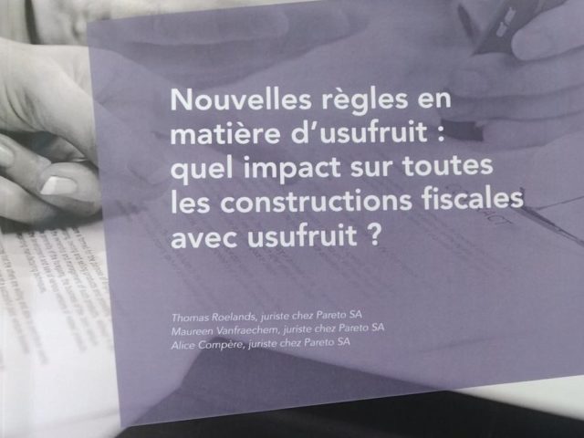 nouvelles regles sur les constructions fiscales usufruit pareto