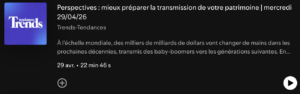 À l'échelle mondiale, des milliers de milliards de dollars vont changer de mains dans les prochaines décennies, transmis des baby-boomers vers les générations suivantes. 